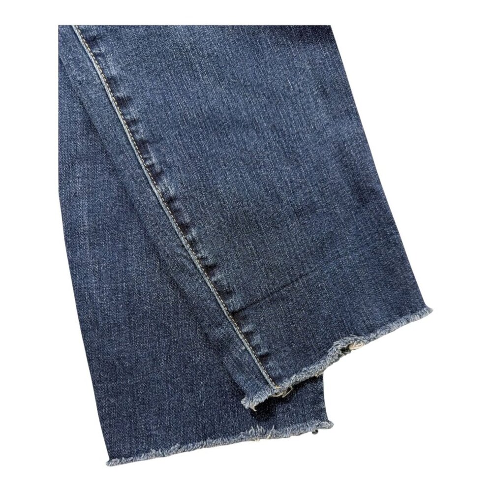 Kut From The Kloth Womens Denim Skinny Jeans With Frayed Hem Size 16 Blue Cotton - Picture 6 of 15